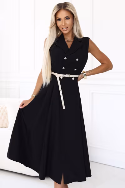 Sukienka Model 596-3 Black - Numoco — zdjęcie 1