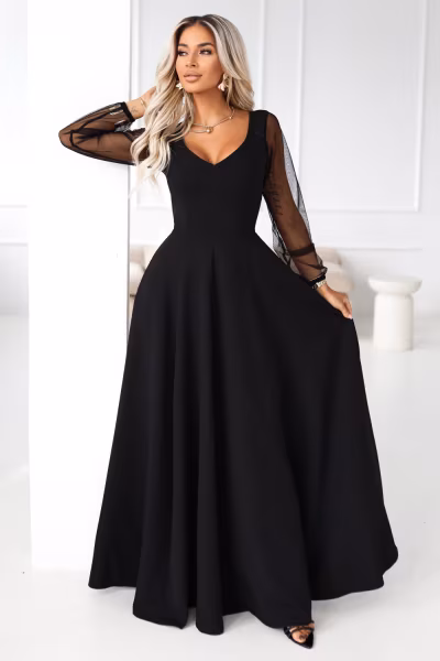 Sukienka Model Loretta 640-2 Black - Numoco — zdjęcie 1
