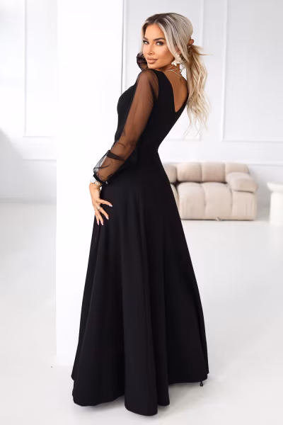 Sukienka Model Loretta 640-2 Black - Numoco — zdjęcie 2