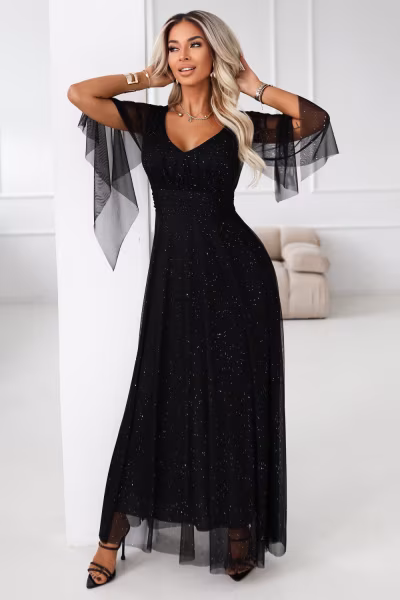 Sukienka Model 655-1 Black - Numoco — zdjęcie 2