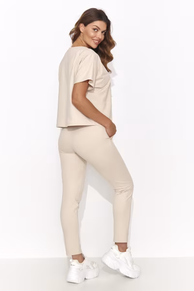 Spodnie Komplet Model NU472 Light Beige - Numinou — zdjęcie 2