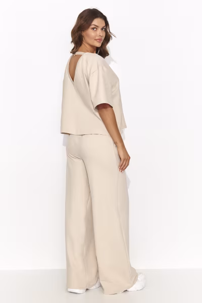 Spodnie Komplet Model NU475 Light Beige - Numinou — zdjęcie 2