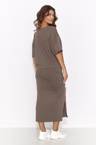 Spódnica Komplet Model NU464 Brown - Numinou — zdjęcie 3