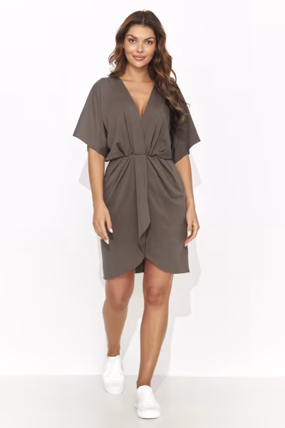 Sukienka Model NU469 Brown - Numinou — zdjęcie 2