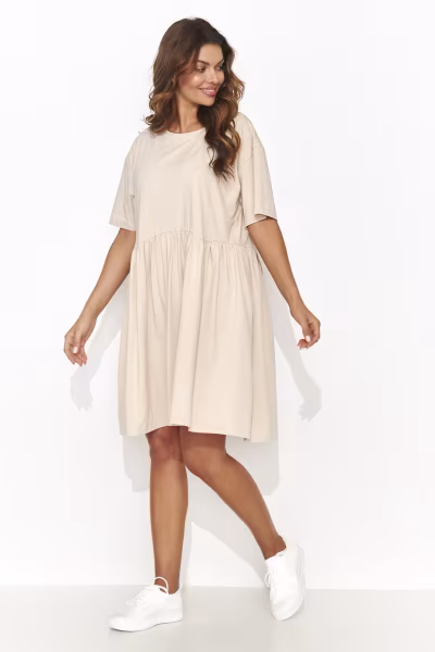 Sukienka Model NU470 Light Beige - Numinou — zdjęcie 2