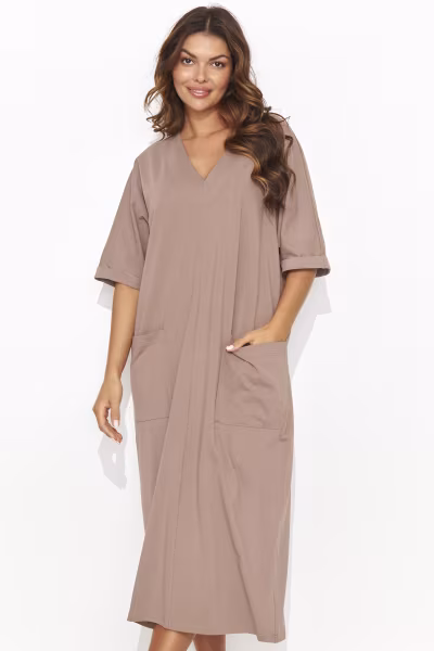 Sukienka Model NU473 Mocca - Numinou — zdjęcie 1