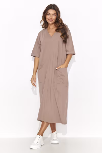 Sukienka Model NU473 Mocca - Numinou — zdjęcie 2