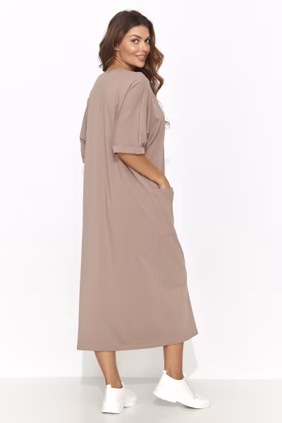 Sukienka Model NU473 Mocca - Numinou — zdjęcie 3