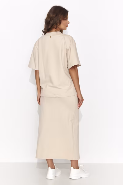 Spódnica Komplet Model NU468 Light Beige - Numinou — zdjęcie 2
