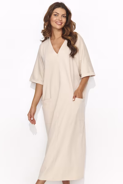 Sukienka Model NU473 Light Beige - Numinou — zdjęcie 1