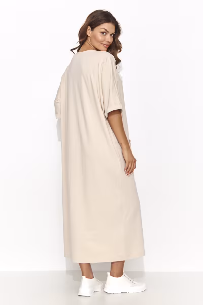 Sukienka Model NU473 Light Beige - Numinou — zdjęcie 3