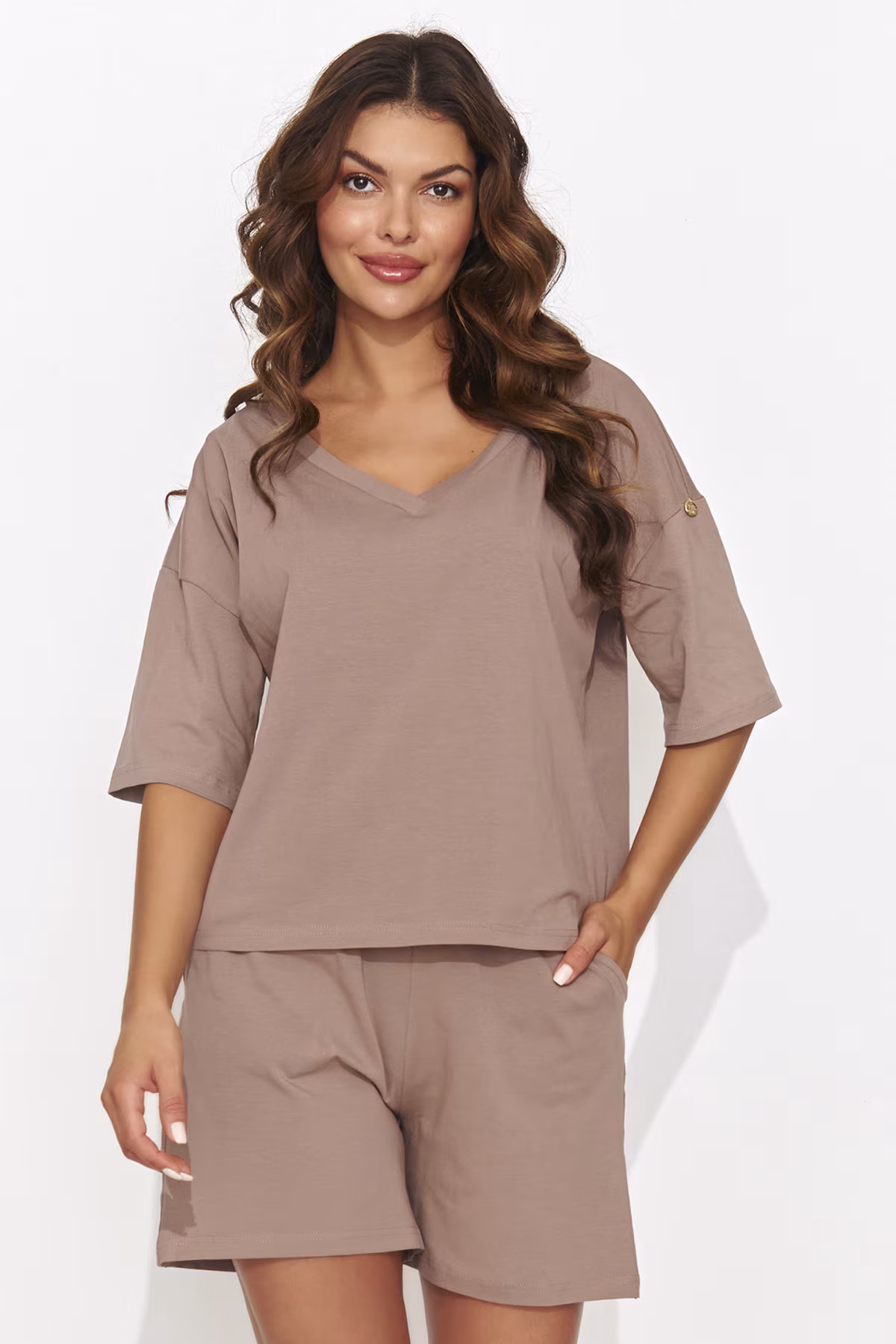 Spodnie Komplet Model NU463 Mocca - Numinou