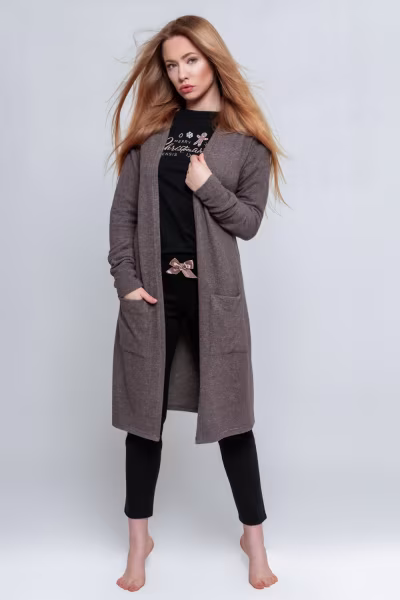 Sweter Kardigan Model Milee Brown - Sensis — zdjęcie 1