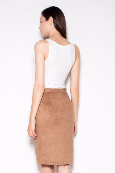 Spódnica Model VT049 Brown - Venaton — zdjęcie 3