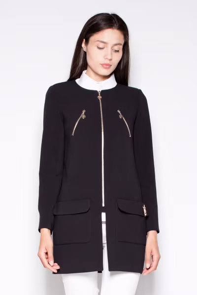 Płaszcz Damski Model VT038 Black - Venaton — zdjęcie 1