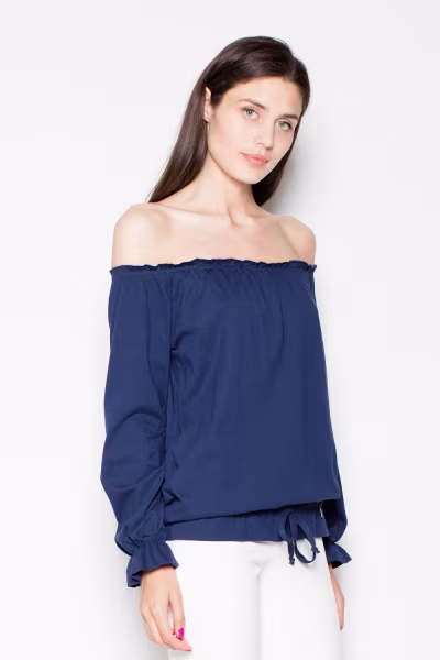 Bluzka Model VT012 Navy - Venaton — zdjęcie 1