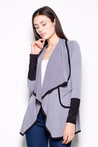 Sweter Damski Model VT036 Grey - Venaton — zdjęcie 1