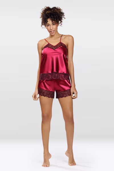 Komplet Model Brenda Bordo - DKaren — zdjęcie 1