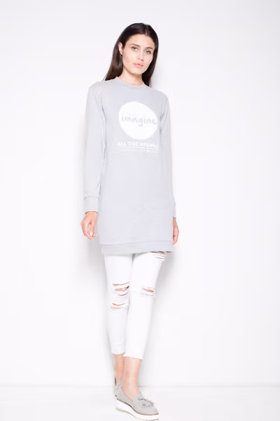Bluza Damska Model VT015 Grey - Venaton — zdjęcie 2