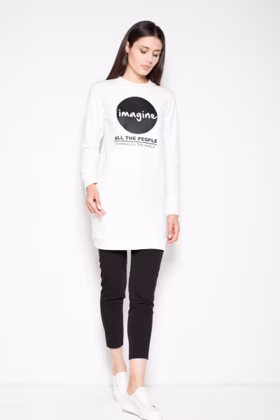 Bluza Damska Model VT015 Ecru - Venaton — zdjęcie 2