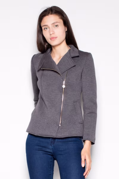 Kurtka Damska Model VT034 Dark Grey - Venaton — zdjęcie 1