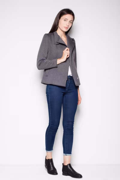 Kurtka Damska Model VT034 Dark Grey - Venaton — zdjęcie 2