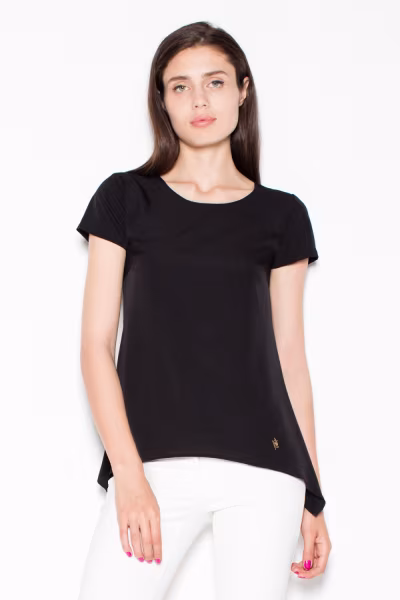 Bluzka Model VT084 Black - Venaton — zdjęcie 1