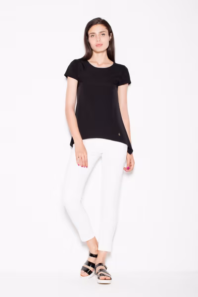 Bluzka Model VT084 Black - Venaton — zdjęcie 2