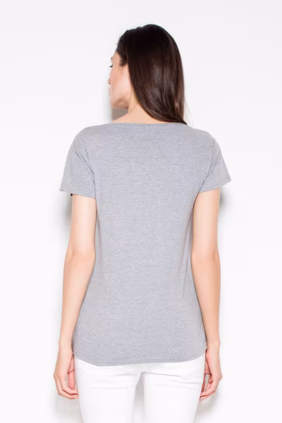 Bluzka Model VT083 Grey - Venaton — zdjęcie 3