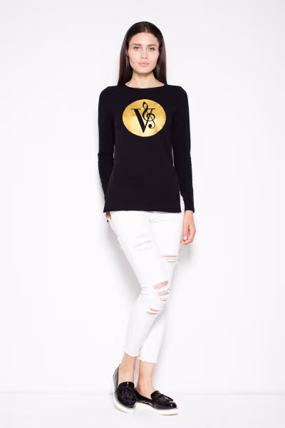 Bluza Damska Model VT014 Black - Venaton — zdjęcie 2
