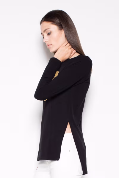 Bluza Damska Model VT014 Black - Venaton — zdjęcie 3