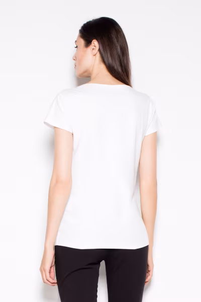 Bluzka Model VT083 White - Venaton — zdjęcie 3