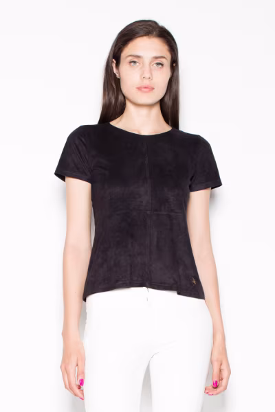 Bluzka Model VT003 Black - Venaton — zdjęcie 1
