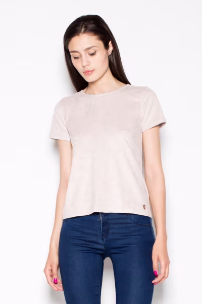 Bluzka Model VT003 Beige - Venaton — zdjęcie 1