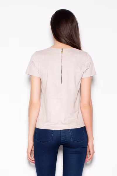 Bluzka Model VT003 Beige - Venaton — zdjęcie 3