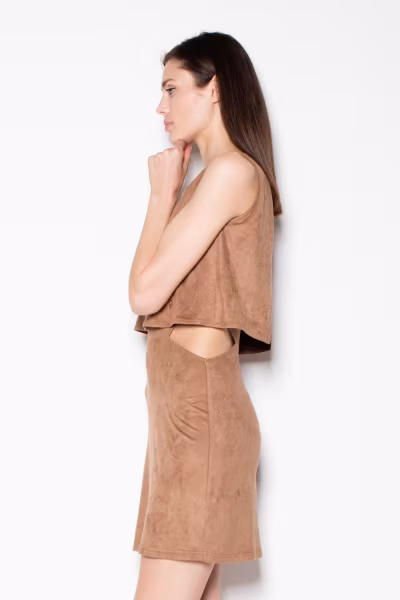 Sukienka Model VT061 Brown - Venaton — zdjęcie 2