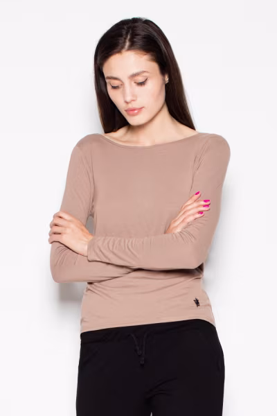 Bluzka Model VT010 Mocca  - Venaton — zdjęcie 1