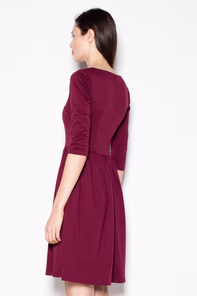 Sukienka Model VT079 Bordo - Venaton — zdjęcie 3