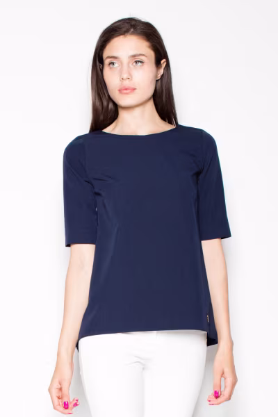 Bluzka Model VT002 Navy - Venaton — zdjęcie 1