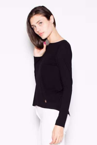Bluzka Model VT010 Black - Venaton — zdjęcie 1