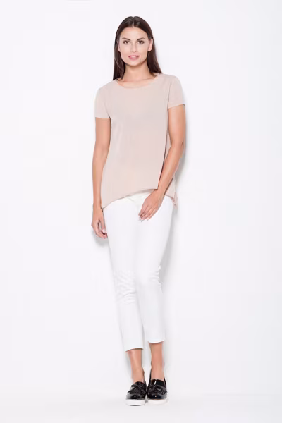 Bluzka Model VT084 Beige - Venaton — zdjęcie 2
