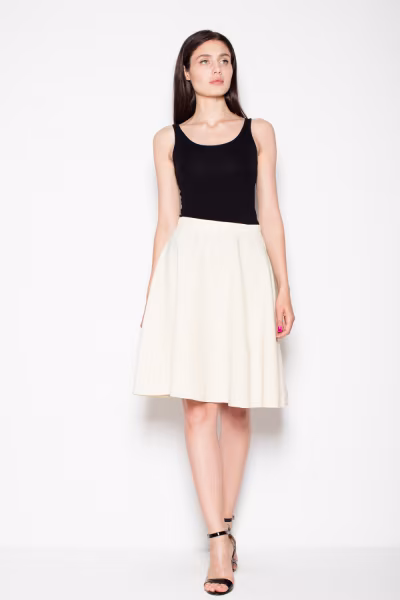 Spódnica Model VT051 Beige - Venaton — zdjęcie 2