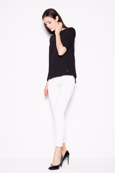 Bluzka Model VT002 Black - Venaton — zdjęcie 2