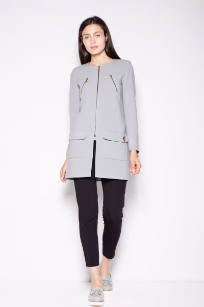 Płaszcz Damski Model VT038 Grey - Venaton — zdjęcie 2