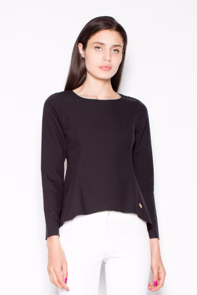 Bluzka Model VT013 Black - Venaton — zdjęcie 1