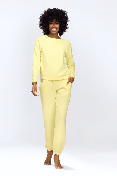 Spodnie Komplet Model Wenezja Yellow - DKaren — zdjęcie 1