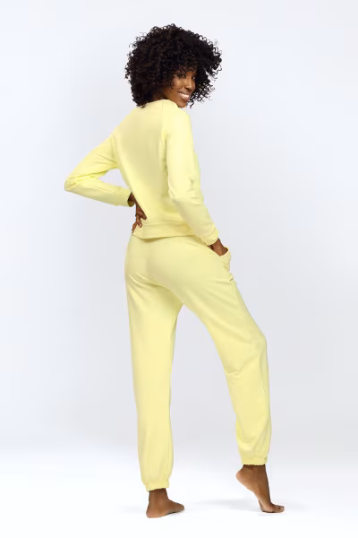 Spodnie Komplet Model Wenezja Yellow - DKaren — zdjęcie 2