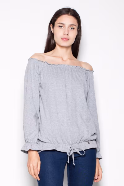 Bluzka Model VT012 Grey - Venaton — zdjęcie 1