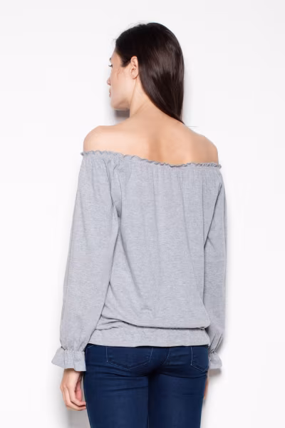 Bluzka Model VT012 Grey - Venaton — zdjęcie 3