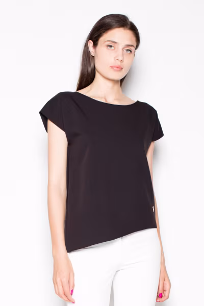 Bluzka Model VT008 Black - Venaton — zdjęcie 1
